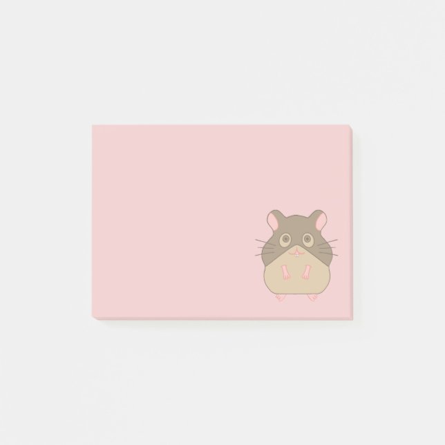 Knubbig Hamster Post-it Block (Framsida)