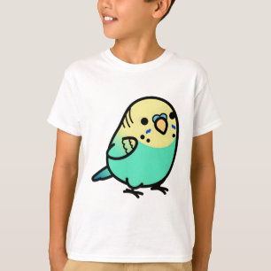 Knubbig Himmel Blue Gult-head Budgie T Shirt