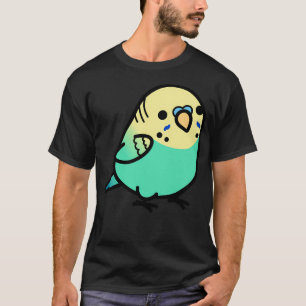 Knubbig Himmel Blue Gult-Headed Budgie T Shirt