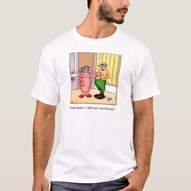 Knubbig Hubby Humor Tee Shirt (Framsida)