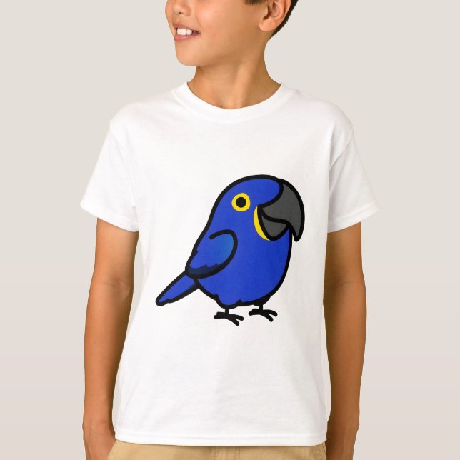 Knubbig Hyacint Macaw T Shirt (Framsida)