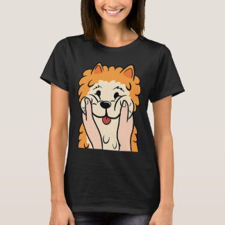 knubbig kinkig pomeransk hund t shirt