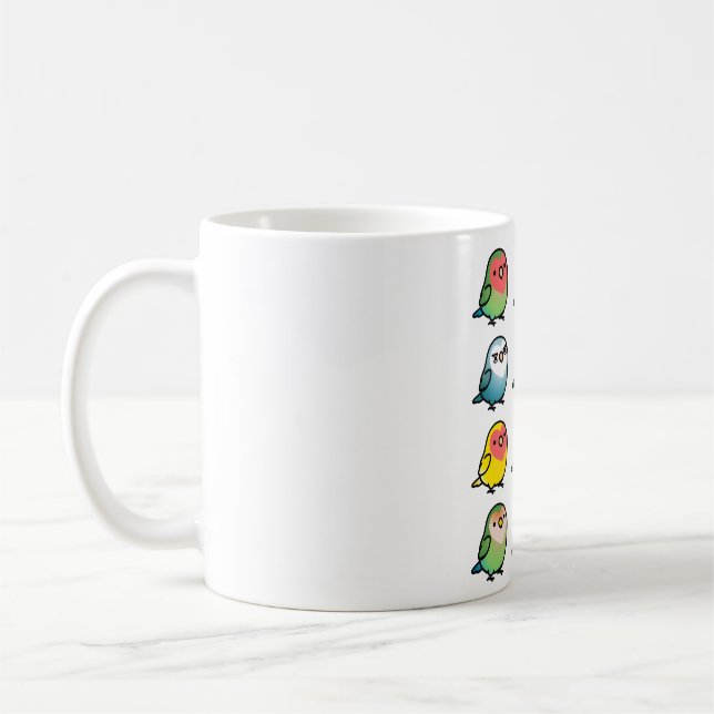 Knubbig Lovebird Kaffemugg (Vänster)