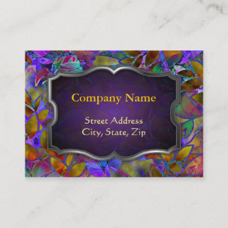 Knubbig målat glass för visitkortblommigtabstrakt visitkort