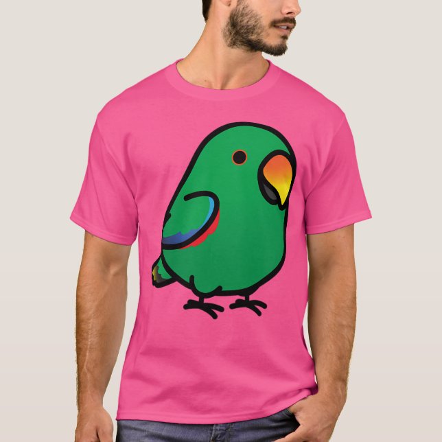 Knubbig Male Eclectus Parrot T Shirt (Framsida)