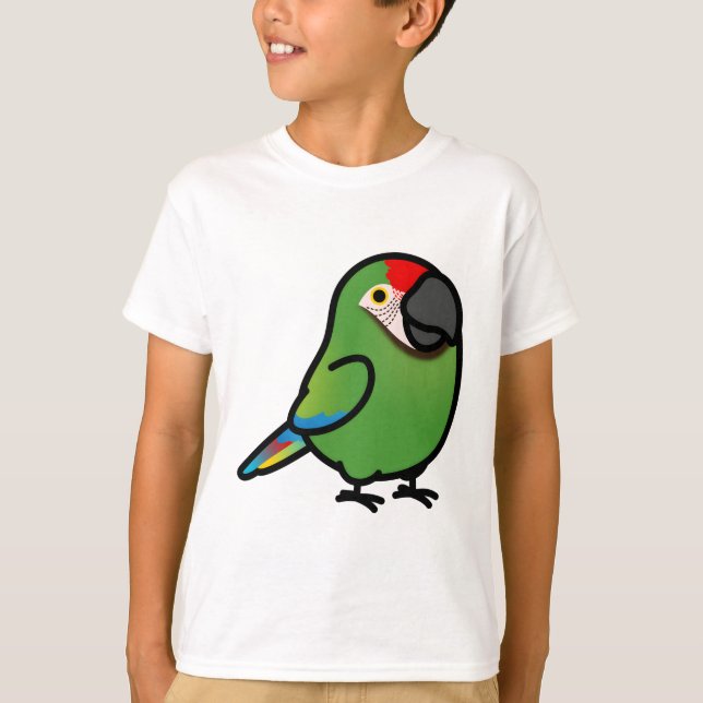 Knubbig Militär Macaw T Shirt (Framsida)
