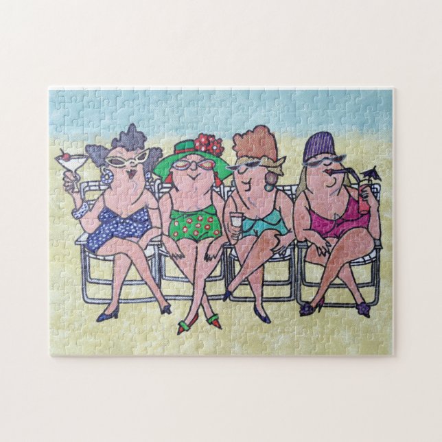 KNUBBIG MITTEN ÅLDRAS BATHBEAUTIES JIGSAW PUZZLE PUSSEL (Horisontell)