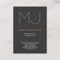 Knubbig Monogram Grått Trainer Business Profile Ca