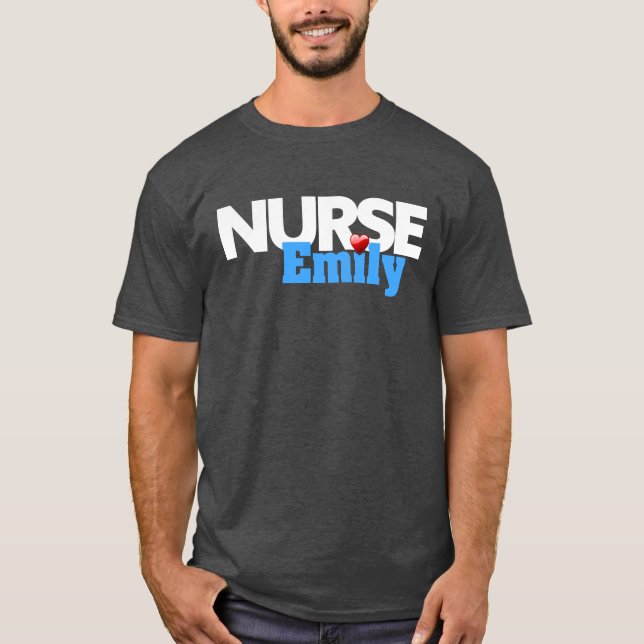 Knubbig Nurse Emily T Shirt (Framsida)