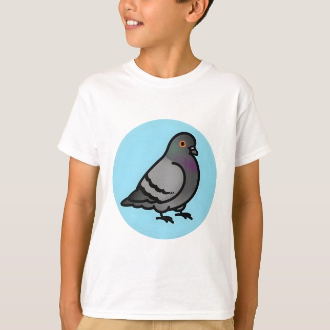 Knubbig Pigeon T Shirt (Framsida)