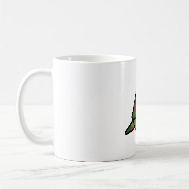 Knubbig Pionus Maximilian Skalhuvad papegoja Kaffemugg (Vänster)