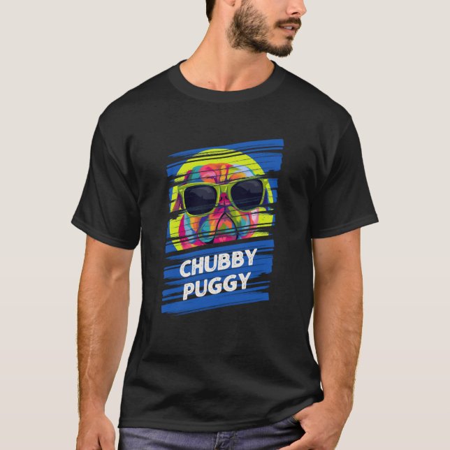 Knubbig Puggy Pug Humor Dutch Bulldog Animal Pun T Shirt (Framsida)
