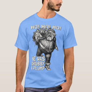 Knubbig Santa Ho Ho Ho God jul T Shirt