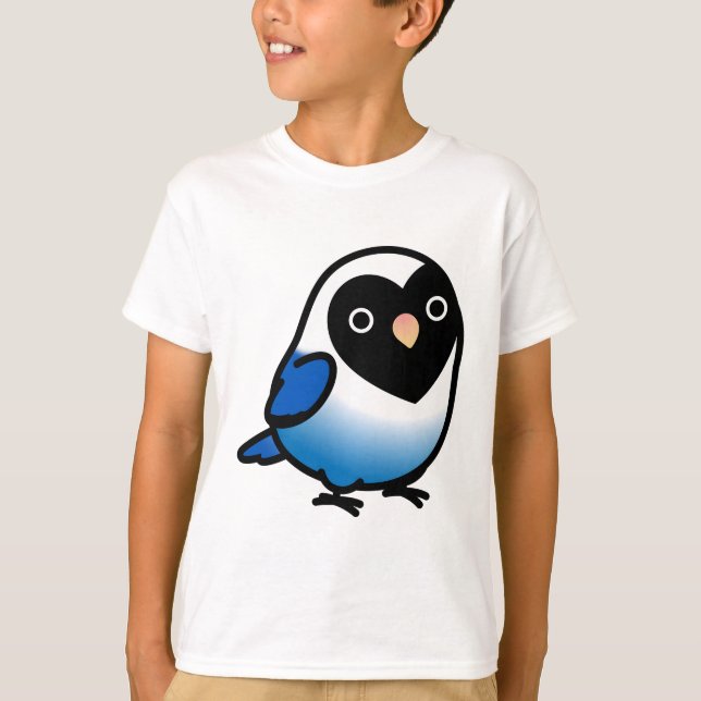 Knubbig Svartmaskerad koboltfågel T Shirt (Framsida)
