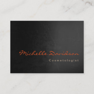 Knubbig Trendig Cosmetolog Unikt Grått Black Visitkort