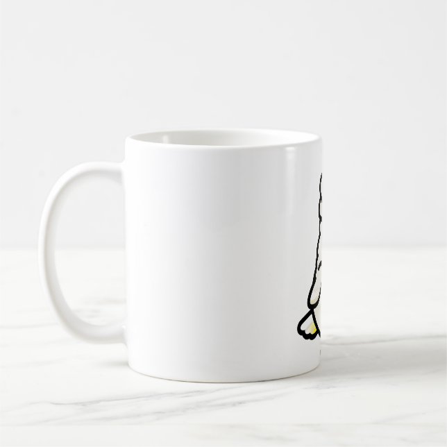 Knubbig Umbrella Cockatoo Kaffemugg (Vänster)