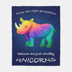 Knubbig Unicorn Fleecefilt