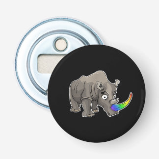 Knubbig Unicorn Rhino Funny Cute Adsible Animal Flasköppnare