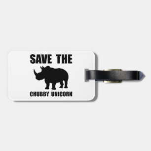 Knubbig Unicornnoshörning Bagagebricka