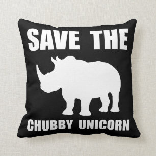 Knubbig Unicornnoshörning Kudde