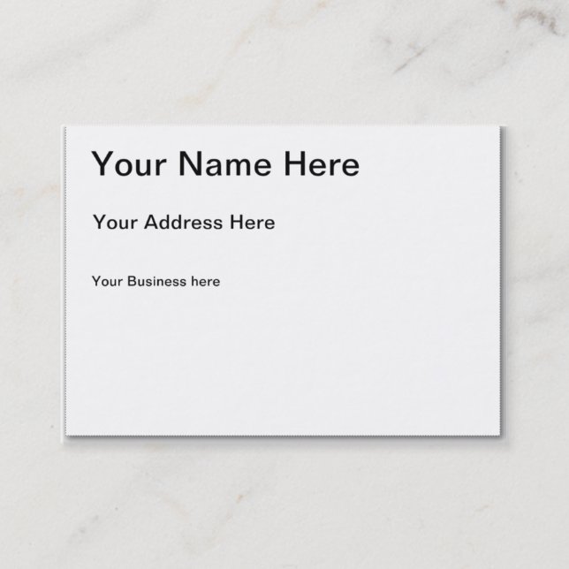 Knubbig visitkort (Framsida)