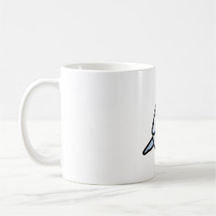 Knubbig White-Blue Quaker Parrot Kaffemugg