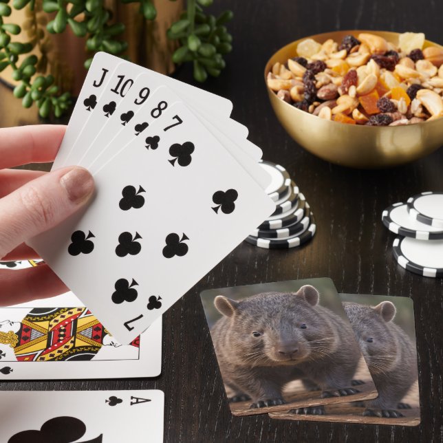 Knubbiget Australian Wombat Casinokort (På plats)