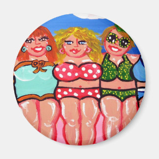 Knubbiget Beach Divas Friends Magnet