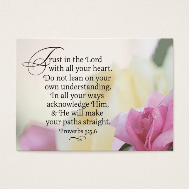 Knubbiget Trust & Mercy Visitkort (Framsidan)