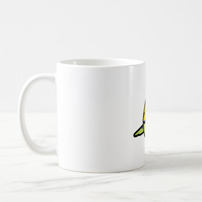Knubbigets Gult Parrotlet Kaffemugg (Vänster)
