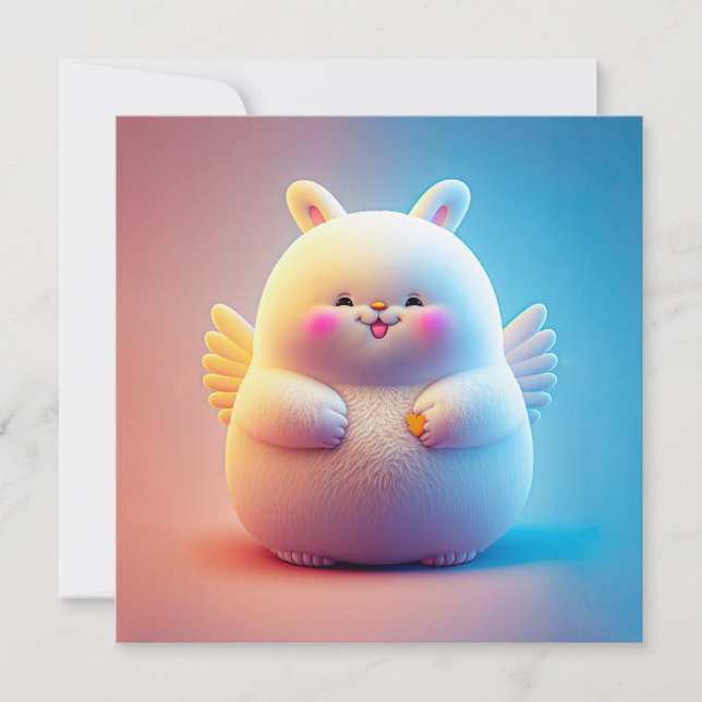 Knubbigets Påskhare med Vingar (Framsida)