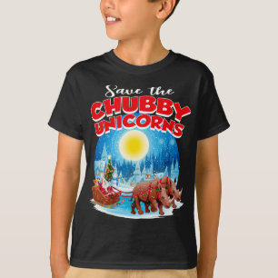 Knubbigets Spara Knubbiget Unicorns Rhino-jul T Shirt