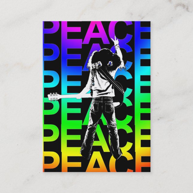 Knubbigt kort "för regnbågefred" (Framsida)