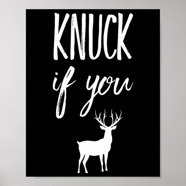 Knuck om du köper Hjort Hunter Hunter Poster (Framsidan)