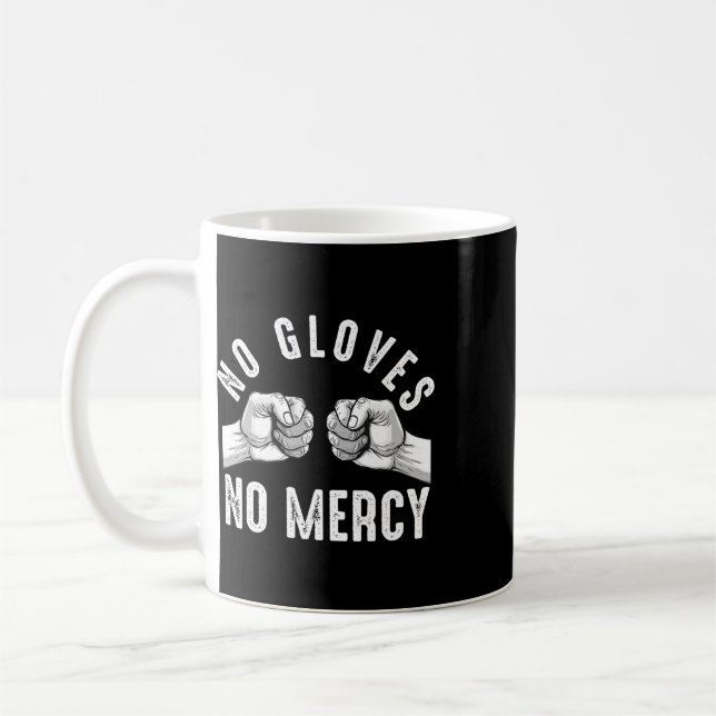 Knuckle Boxning Män Fist Fighting Knuckle Fighter Kaffemugg (Vänster)