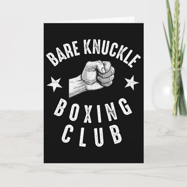 Knuckle Boxning Män Knuckle Fighter Kort (Framsida)