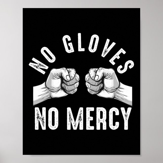 Knuckle Boxning Män Knuckle Fist Fighting Fighter Poster (Framsidan)