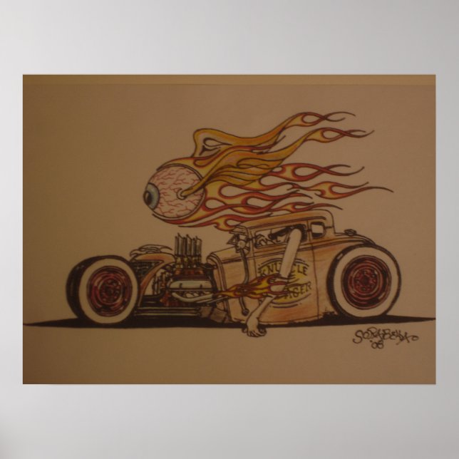 Knuckle dragin' i färg poster (Framsidan)