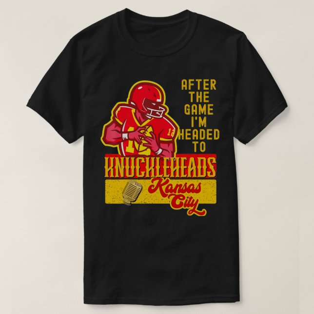 Knuckleheads Kansas City Music Retro BBQ FrontBack T Shirt (Design framsida)