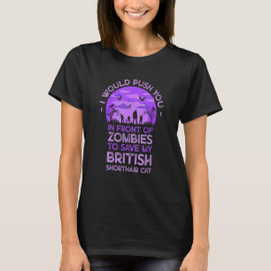 Knuffa Dig I Zombie För Att Rädda Min Brittisk Kor T Shirt