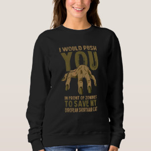 Knuffa Dig I Zombie För Att Rädda Min Européisk Ko T Shirt