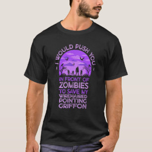 Knuffa Dig I Zombies För Att Rädda Min Strävhåriga T Shirt