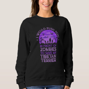 Knuffa Dig I Zombies För Att Rädda Min Tibetansk T Shirt