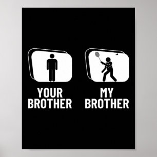 Knuffa din bror min broder, syster-damm. poster