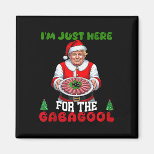 Knuffa jultomte här för Gabago Magnet
