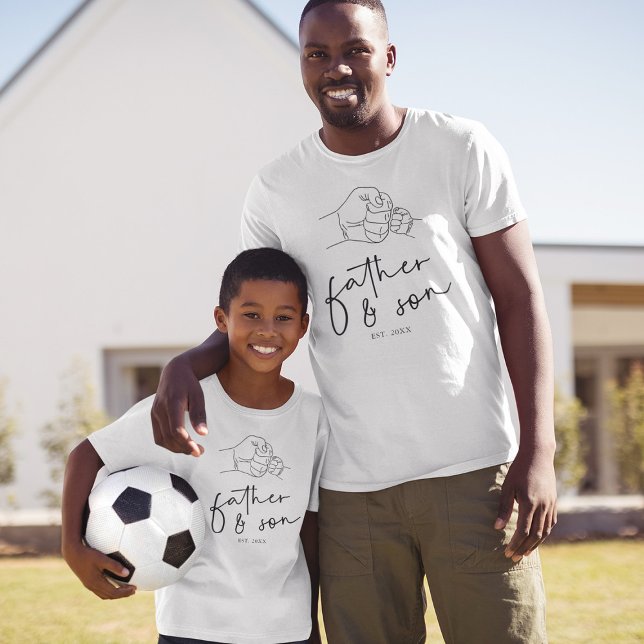 Knuffande pappa och son pappa t shirt (Skapare uppladdad)
