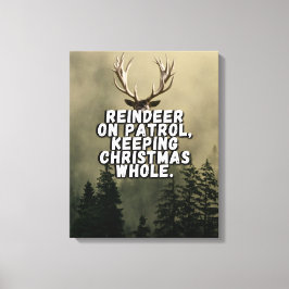 Knuj Reindeer jul Canvas Wall Art