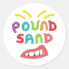 Knulla Sand Runt Klistermärke