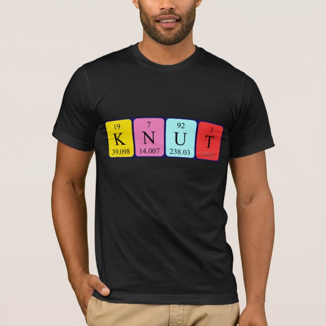 Knut Periodisk bord namn-skjorta T-shirt (Framsida)