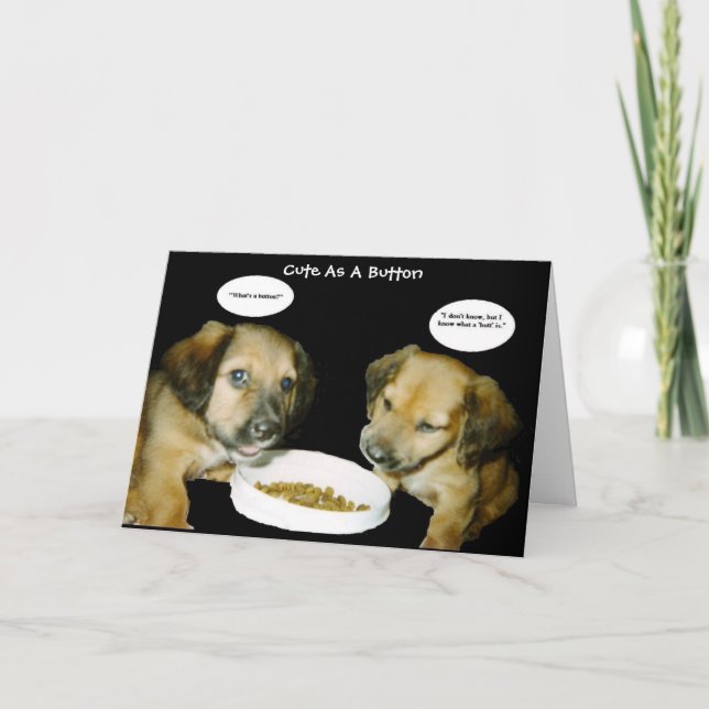 Knuta som födelsekort av knapp kort (Framsida)